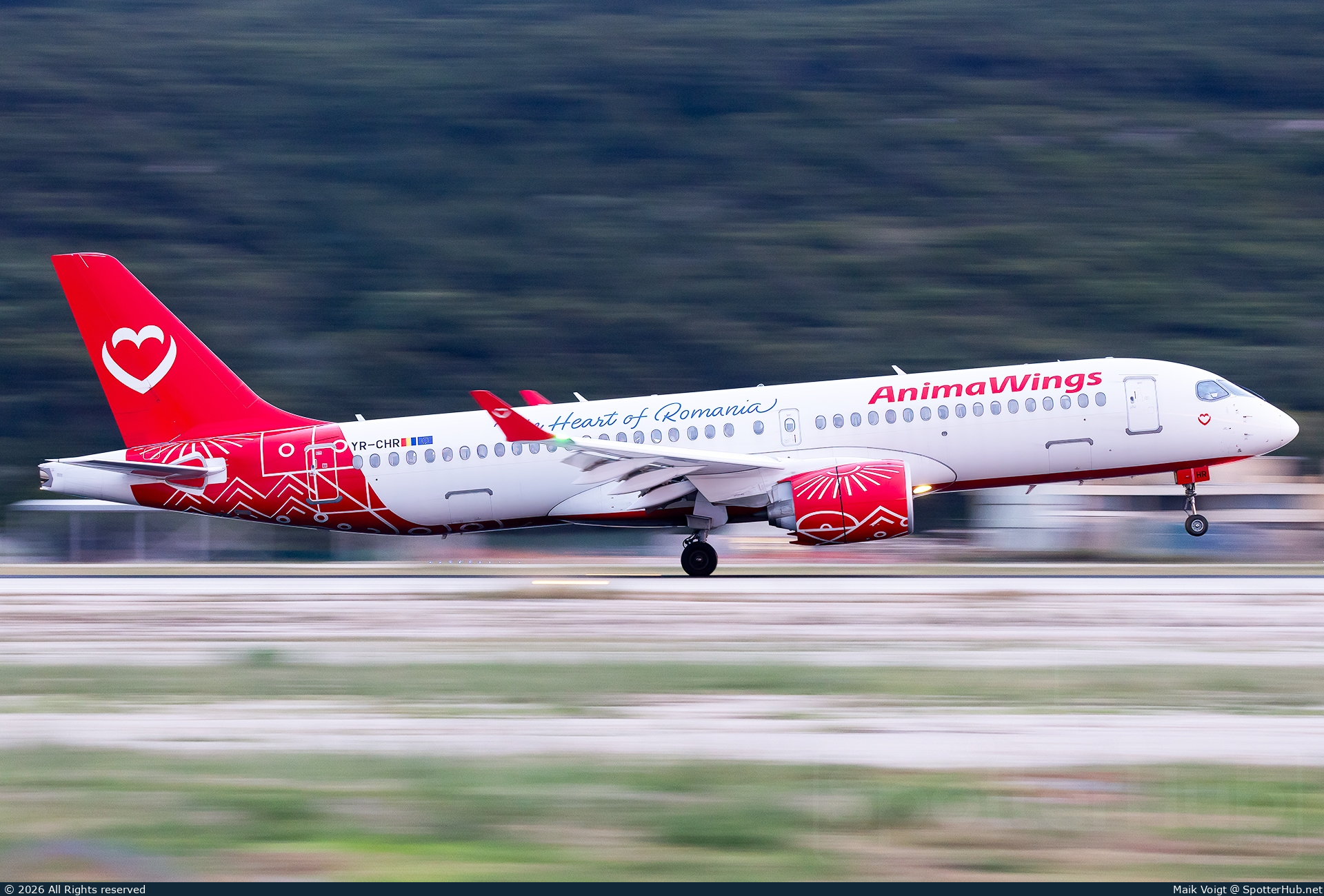 Photo of YR-CHR - Airbus A220-300 operated by Animawings