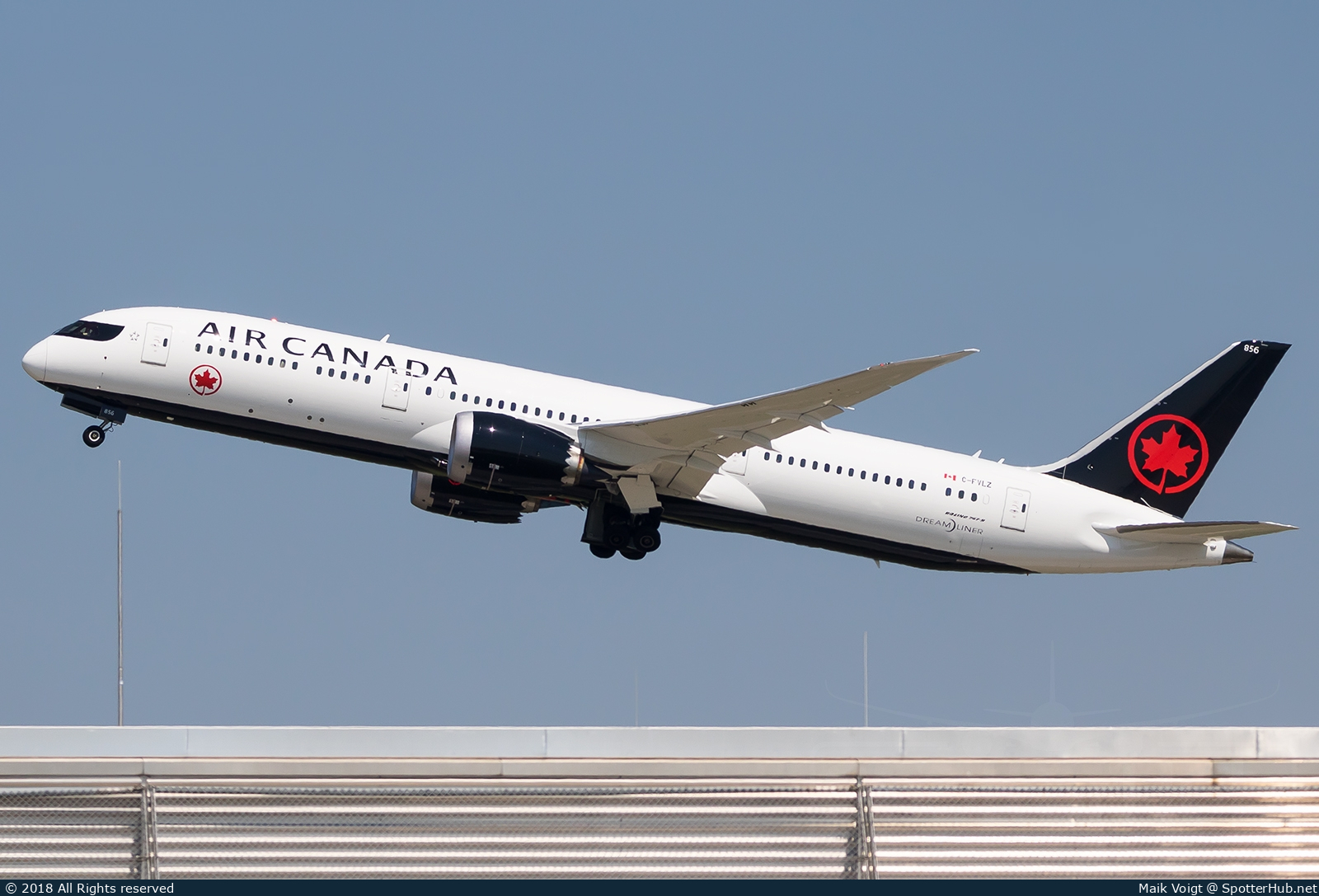 Photo of C-FVLZ - Boeing 787-9 Dreamliner operated by Air Canada