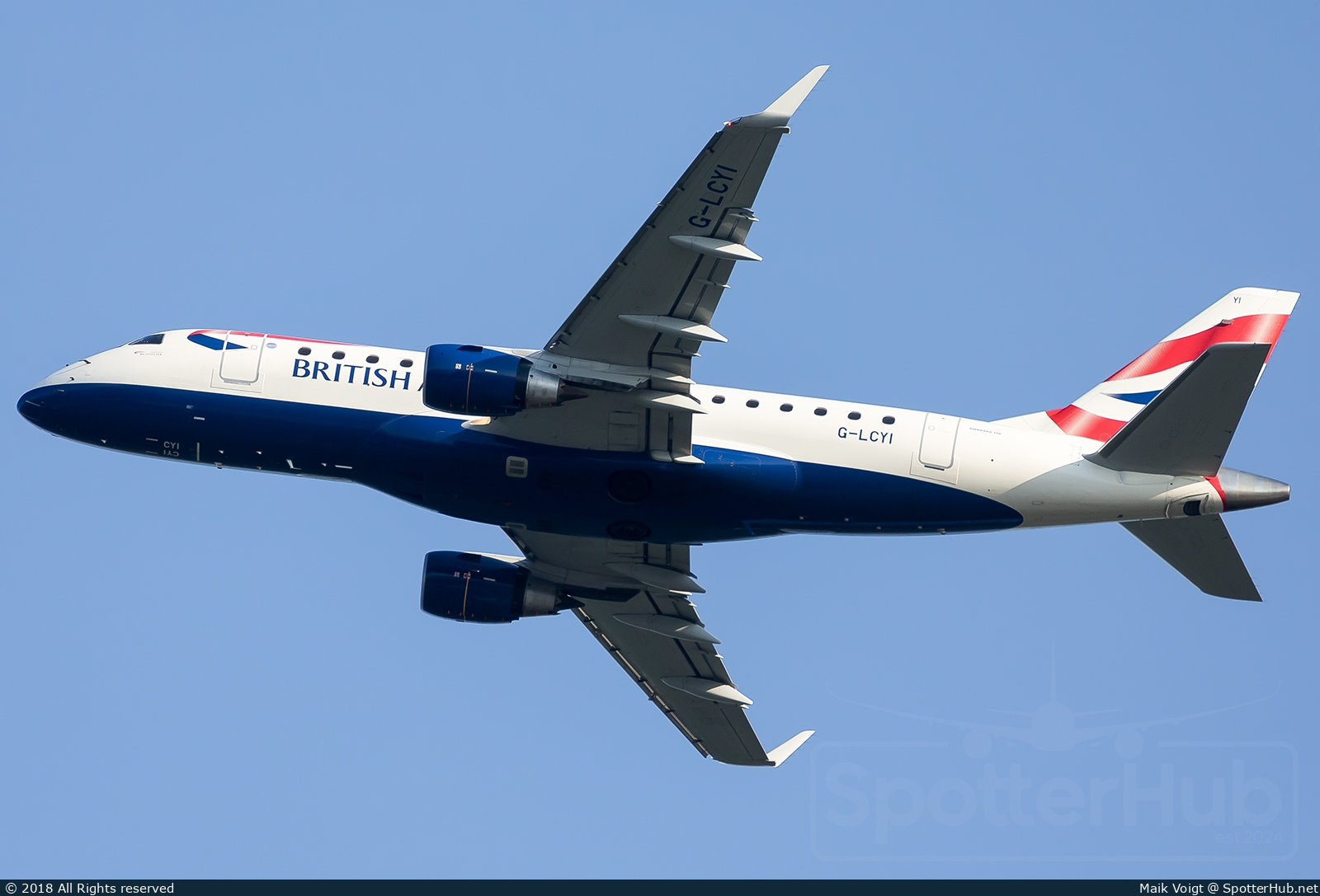 Photo of G-LCYI - Embraer ERJ-170STD operated by BA CityFlyer