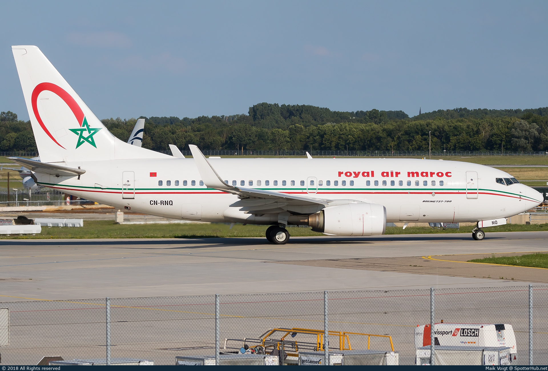 Photo of CN-RNQ - Boeing 737-7B6 operated by Royal Air Maroc