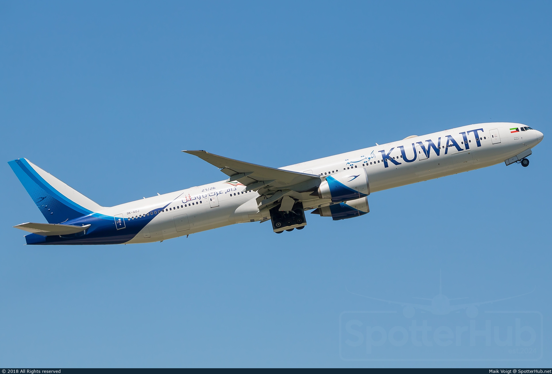 Photo of 9K-AOJ - Boeing 777-369(ER) operated by Kuwait Airways