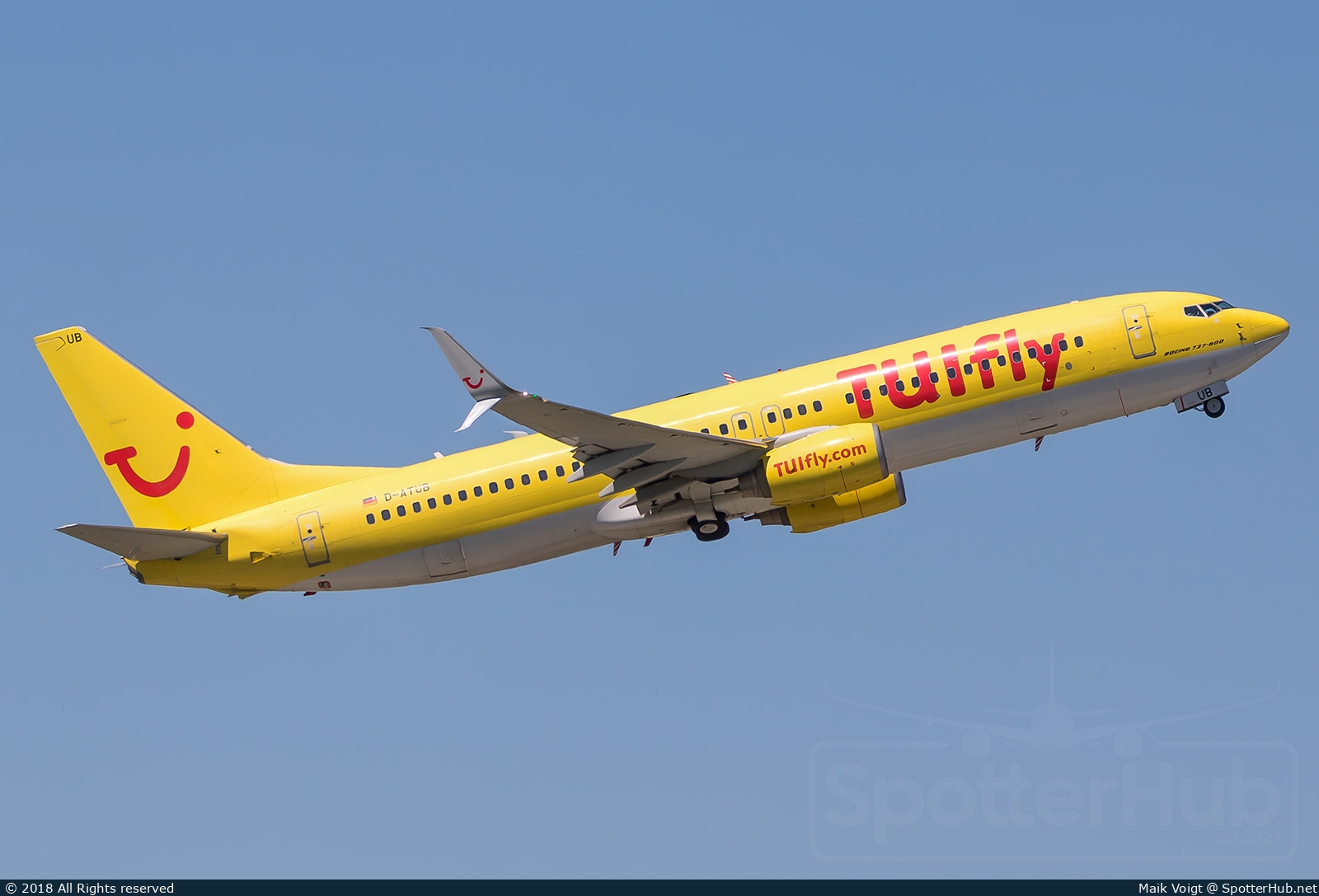 Photo of D-ATUB - Boeing 737-8K5 operated by TUIfly
