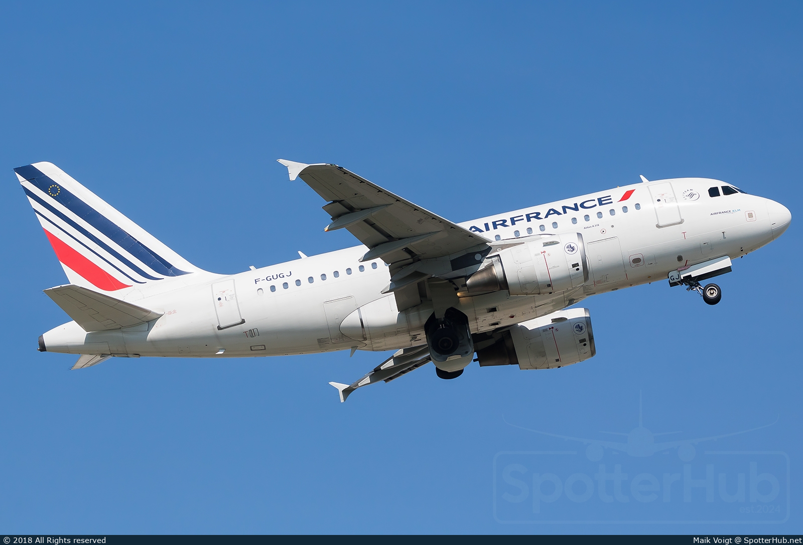 Photo of F-GUGJ - Airbus A318-111 operated by Air France