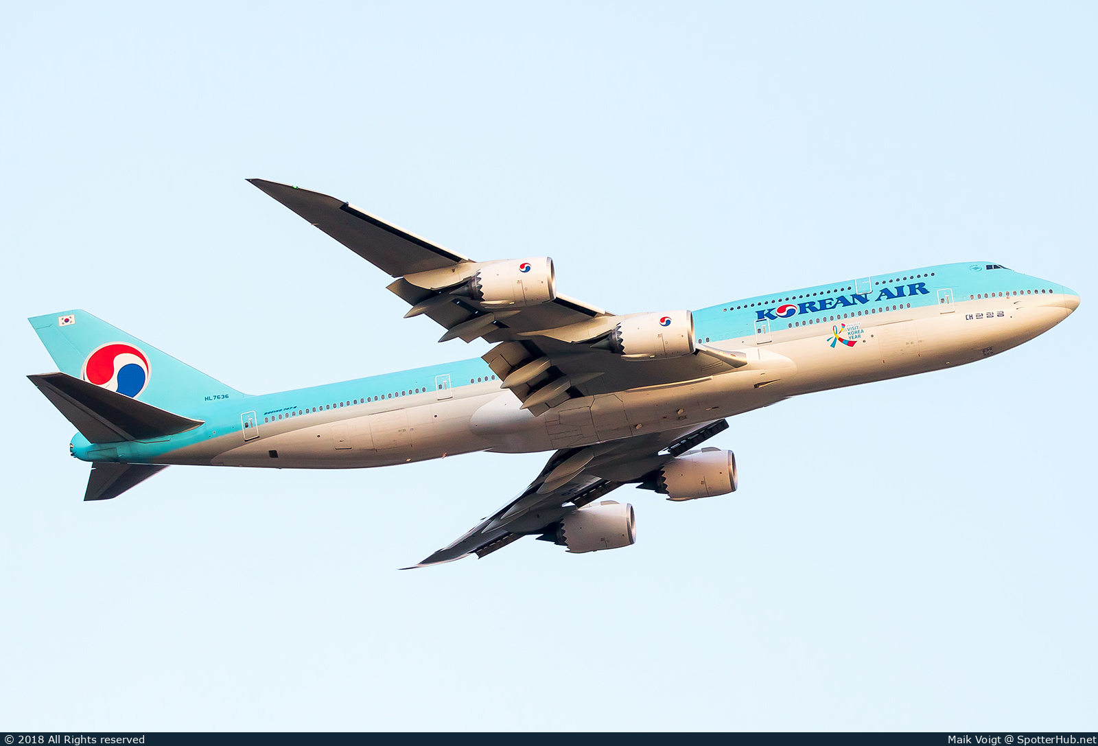 Photo of HL7636 - Boeing 747-8B5 operated by Korean Air