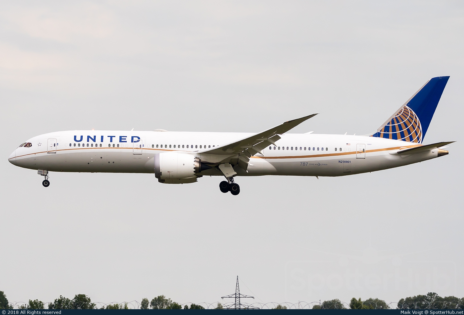 Photo of N29961 - Boeing 787-9 Dreamliner operated by United Airlines