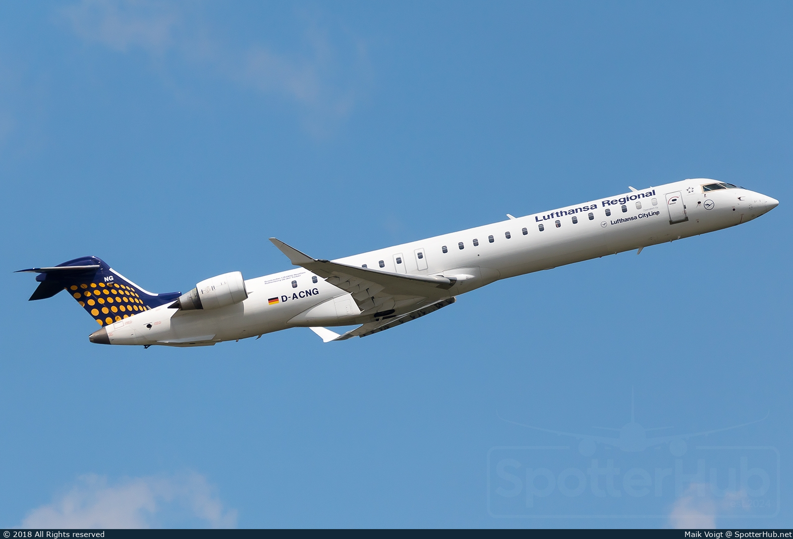 Photo of D-ACNG - Bombardier CRJ-900LR operated by Lufthansa CityLine