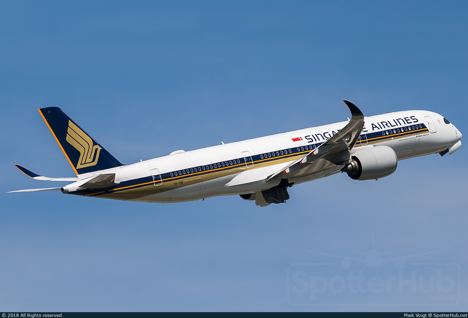Photo of 9V-SMI - Airbus A350-941 operated by Singapore Airlines