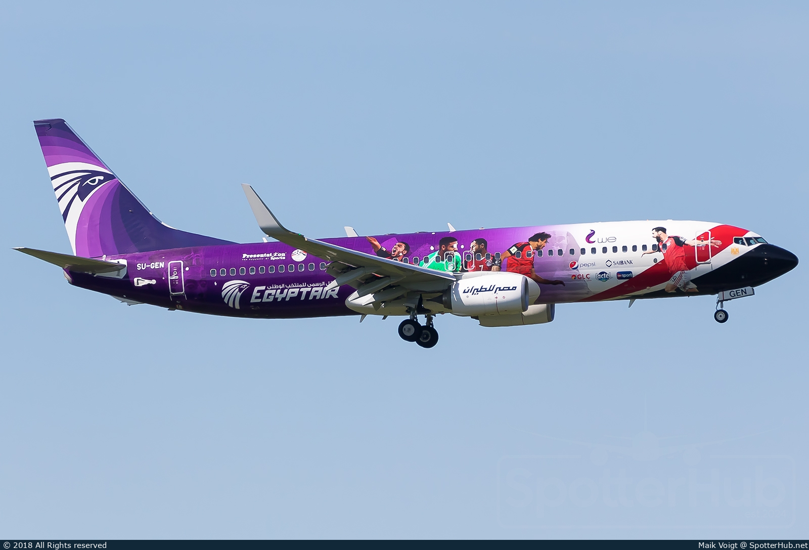 Photo of SU-GEN - Boeing 737-866 operated by Egyptair
