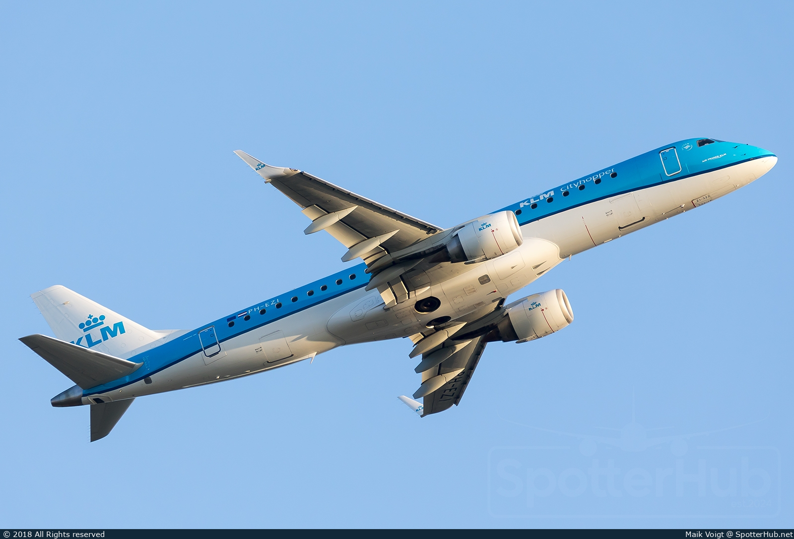 Photo of PH-EZI - Embraer ERJ-190STD operated by KLM Cityhopper