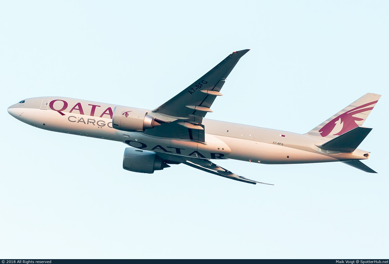 Photo of A7-BFG - Boeing 777-FDZ operated by Qatar Airways Cargo