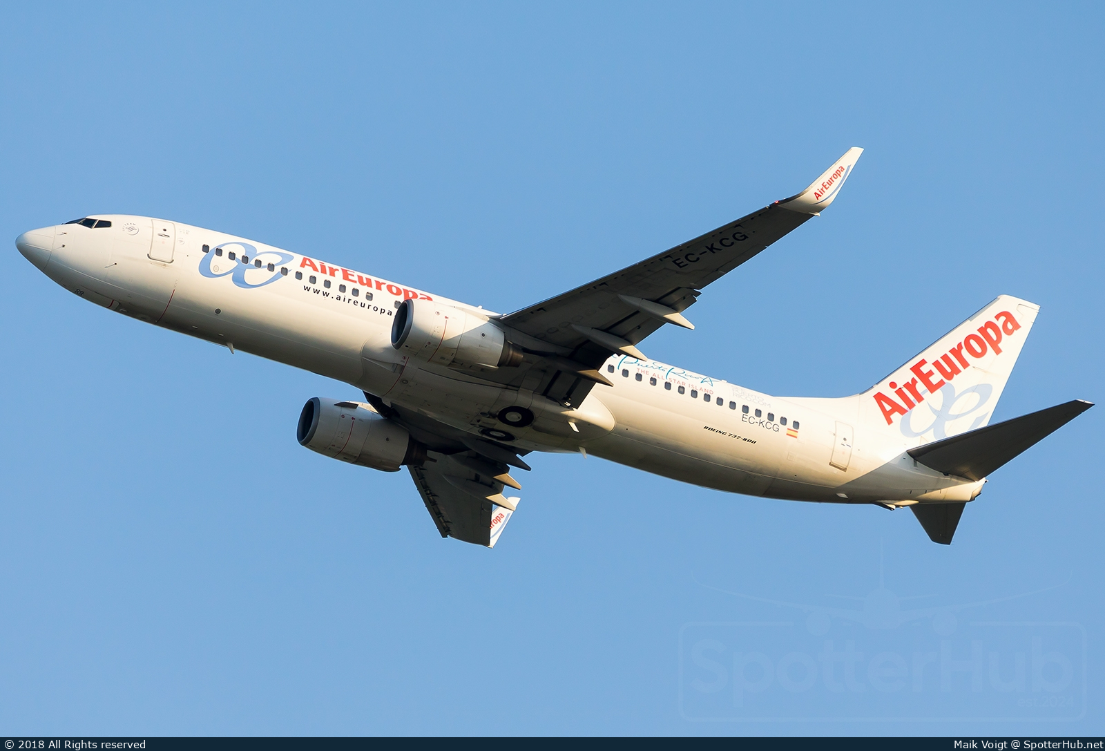 Photo of EC-KCG - Boeing 737-85P operated by Air Europa