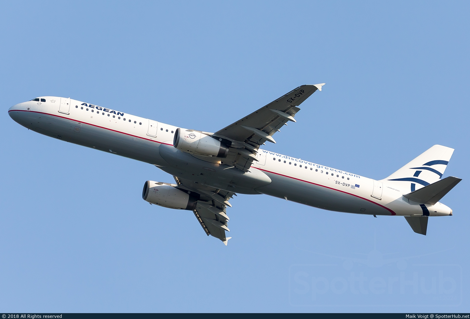 Photo of SX-DVP - Airbus A321-231 operated by Aegean Airlines