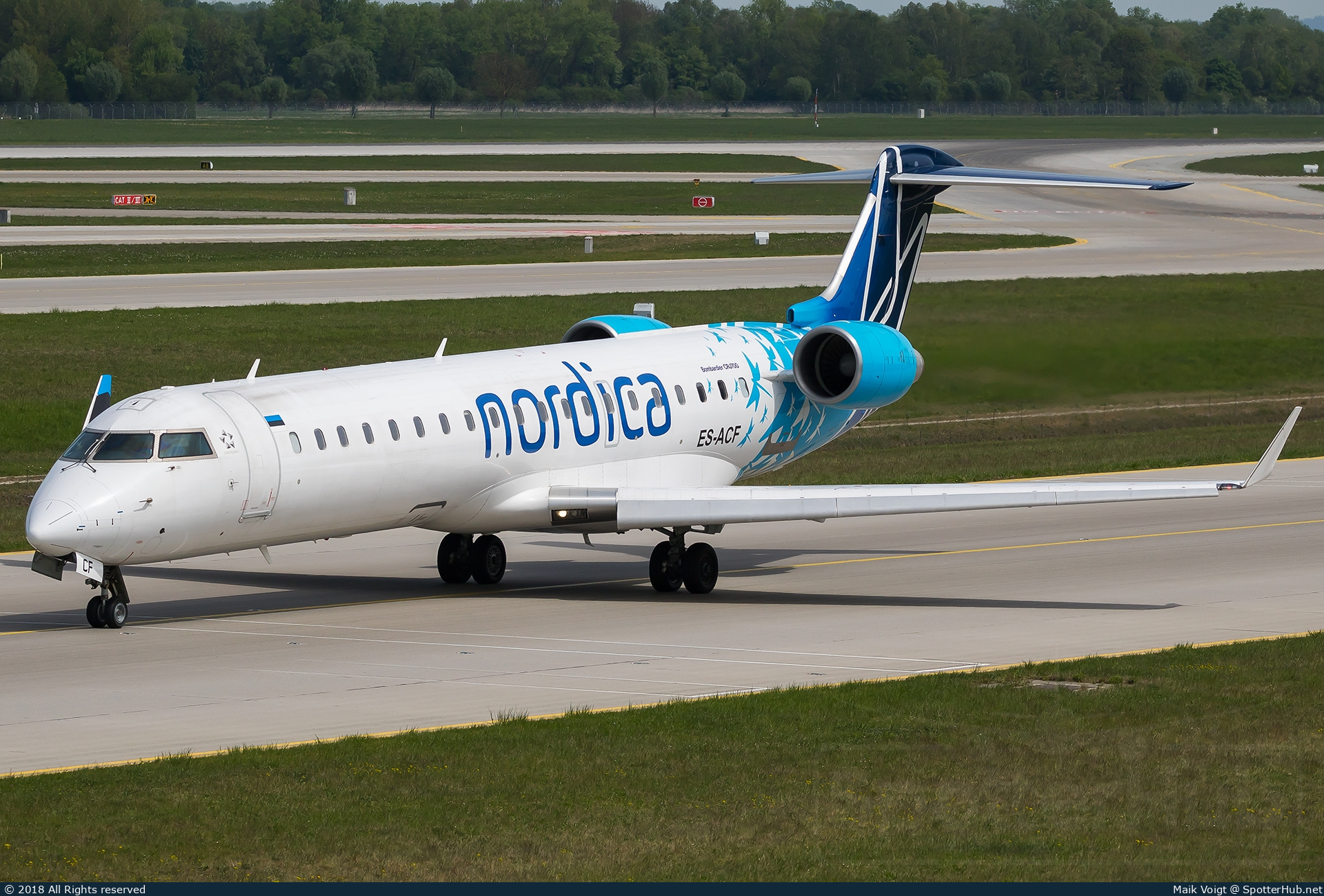 Photo of ES-ACF - Bombardier CRJ-701ER operated by Nordica (opb Regional Jet)