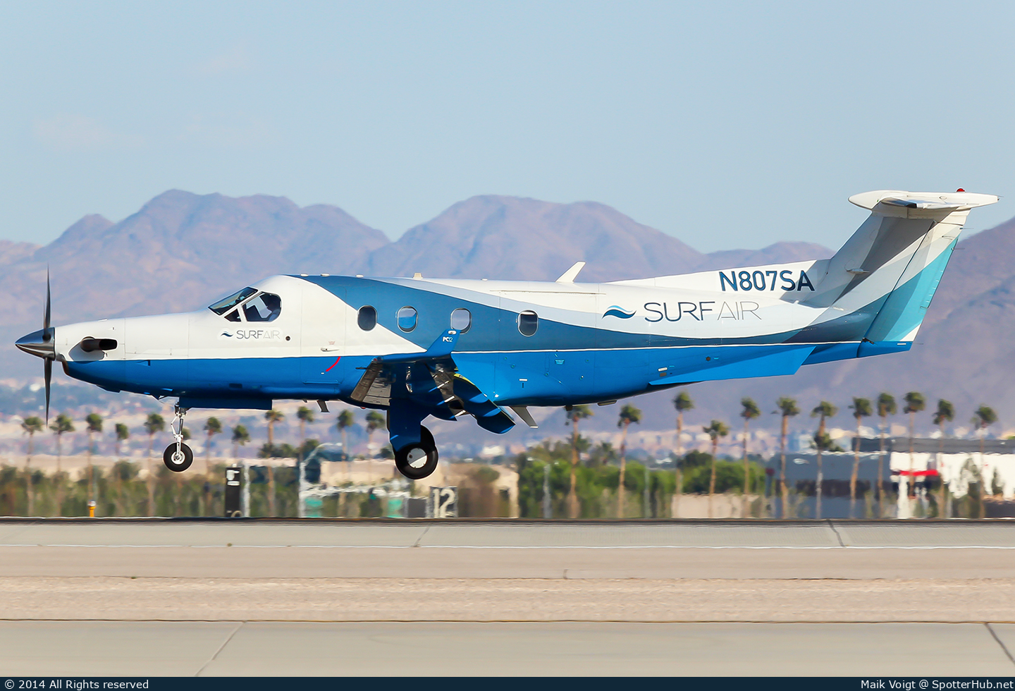 Photo of N807SA - Pilatus PC-12/45 operated by Surf Air