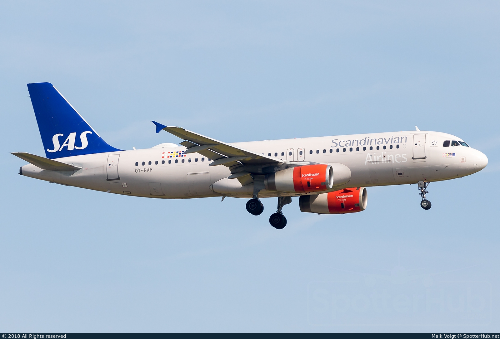 Photo of OY-KAP - Airbus A320-232 operated by SAS Scandinavian Airlines