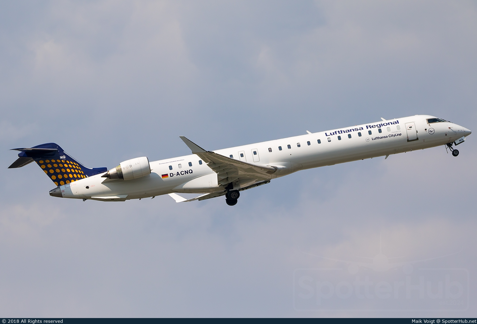 Photo of D-ACNQ - Bombardier CRJ-900LR operated by Lufthansa CityLine