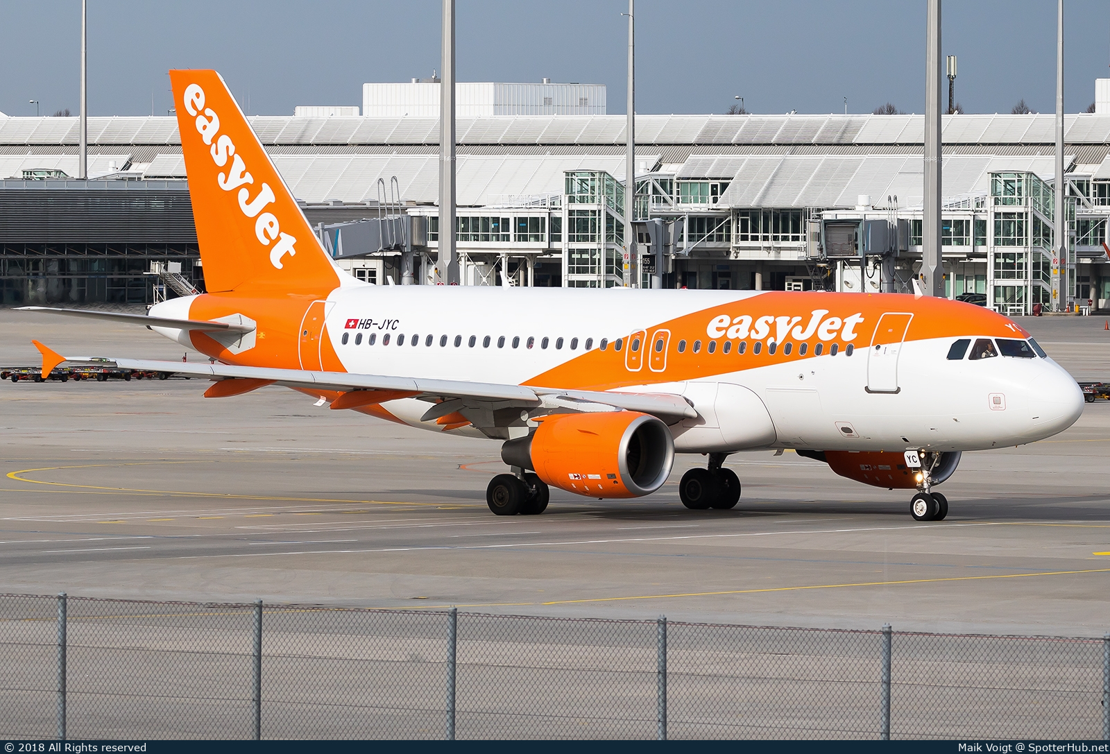 Photo of HB-JYC - Airbus A319-111 operated by easyJet Switzerland