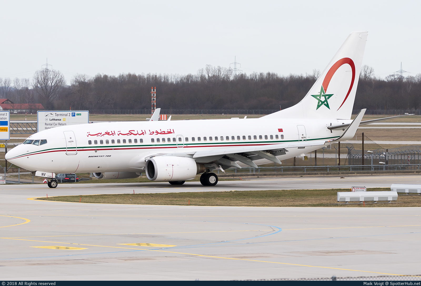 Photo of CN-RNV - Boeing 737-7B6 operated by Royal Air Maroc