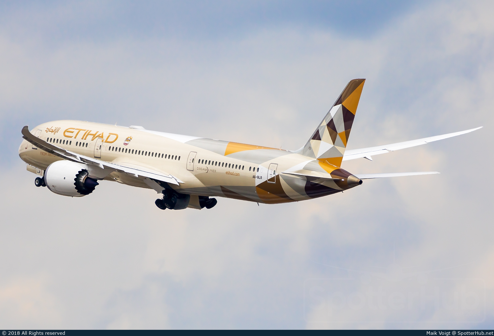 Photo of A6-BLR - Boeing 787-9 Dreamliner operated by Etihad Airways