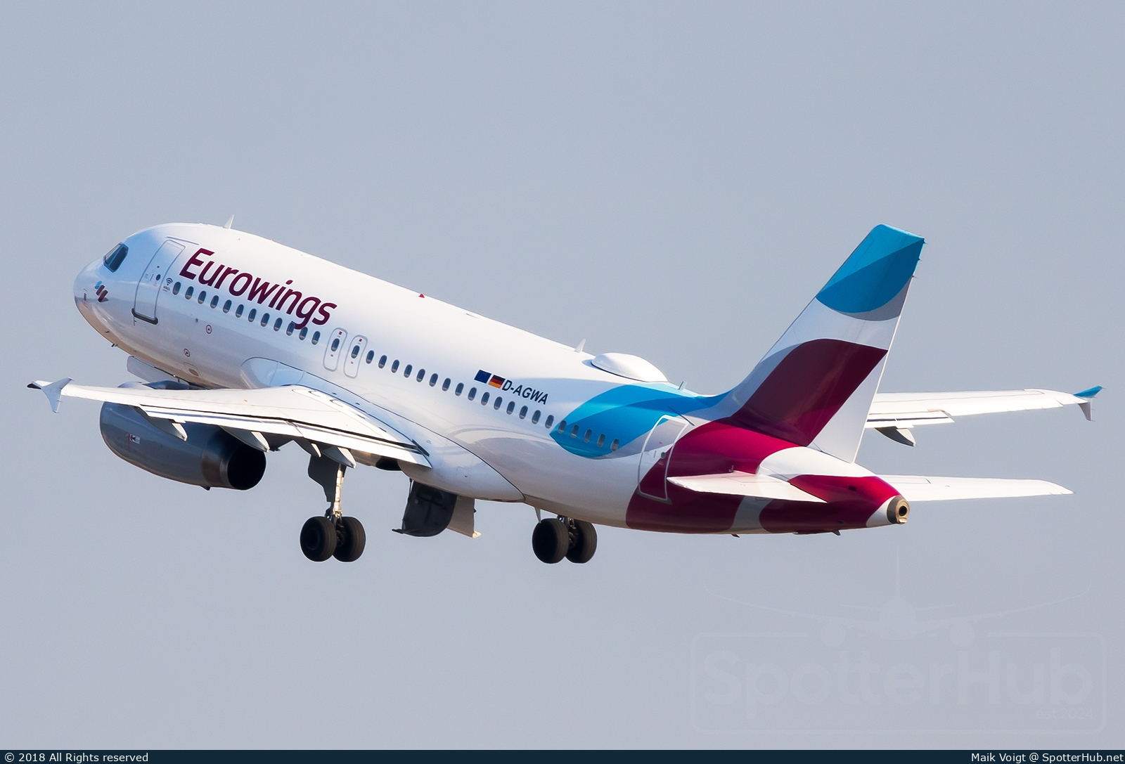 Photo of D-AGWA - Airbus A319-132 operated by Eurowings