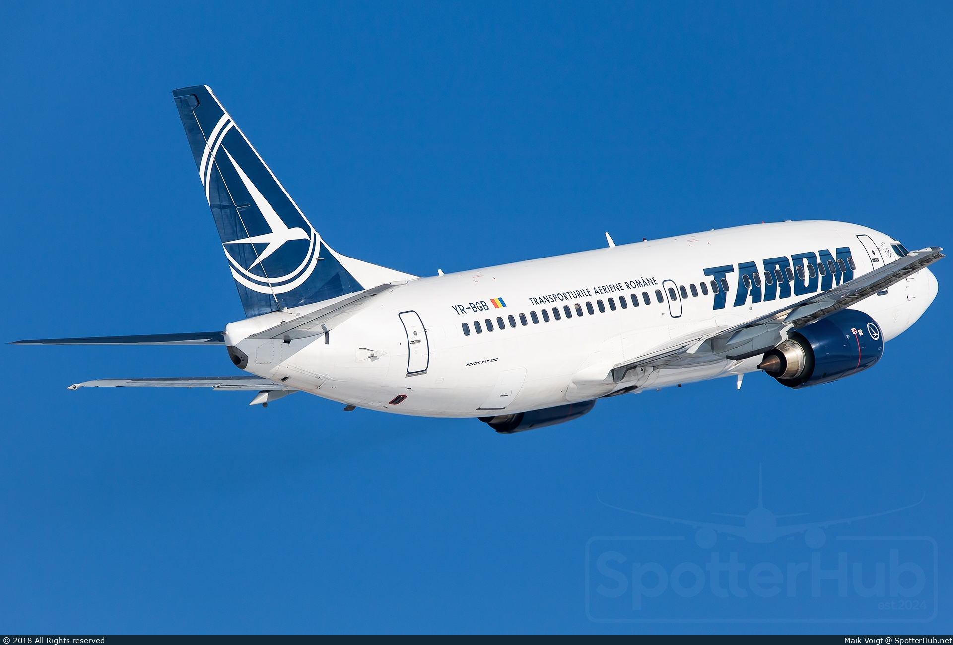 Photo of YR-BGB - Boeing 737-38J operated by Tarom - Romanian Air Transport