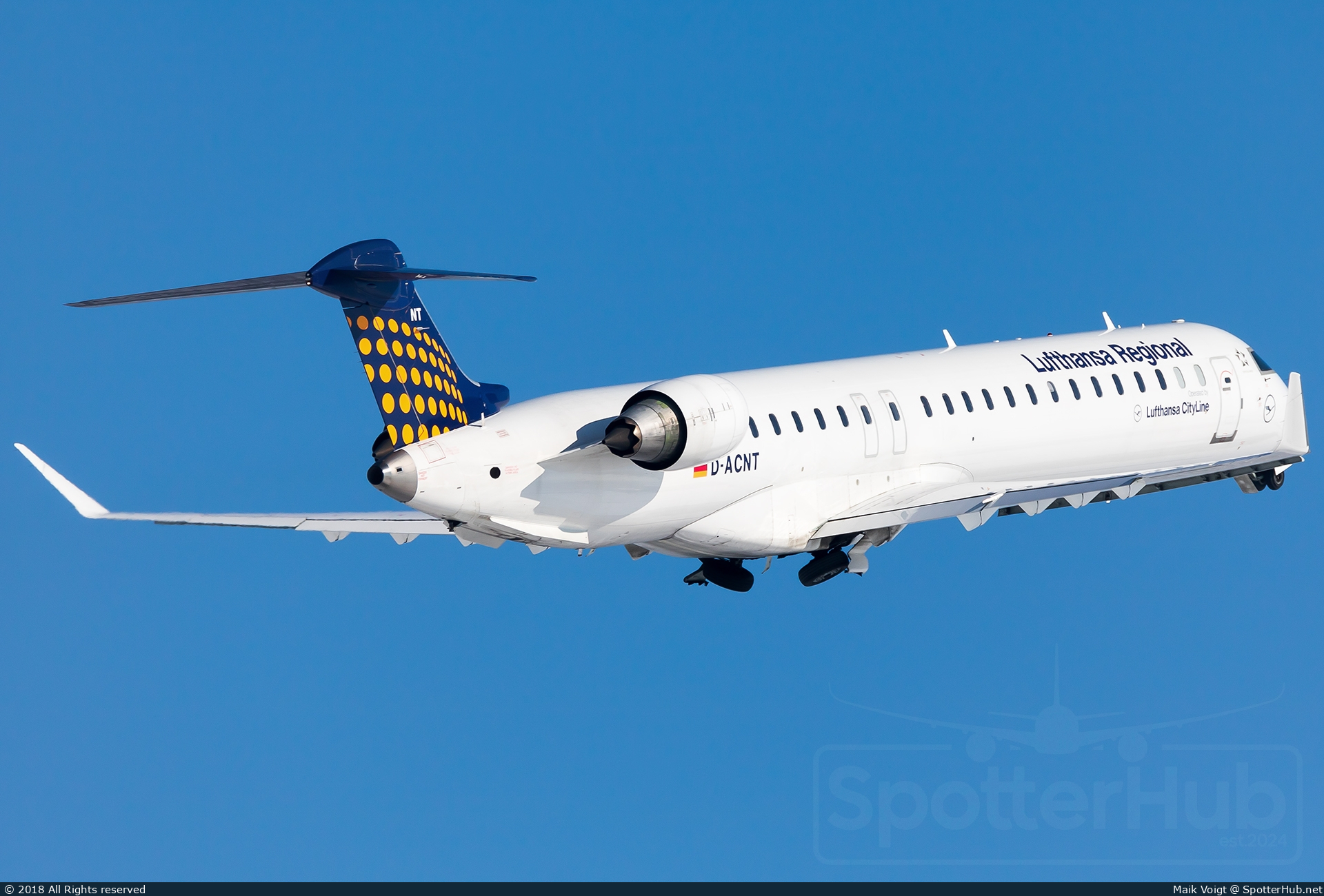 Photo of D-ACNT - Bombardier CRJ-900LR operated by Lufthansa CityLine