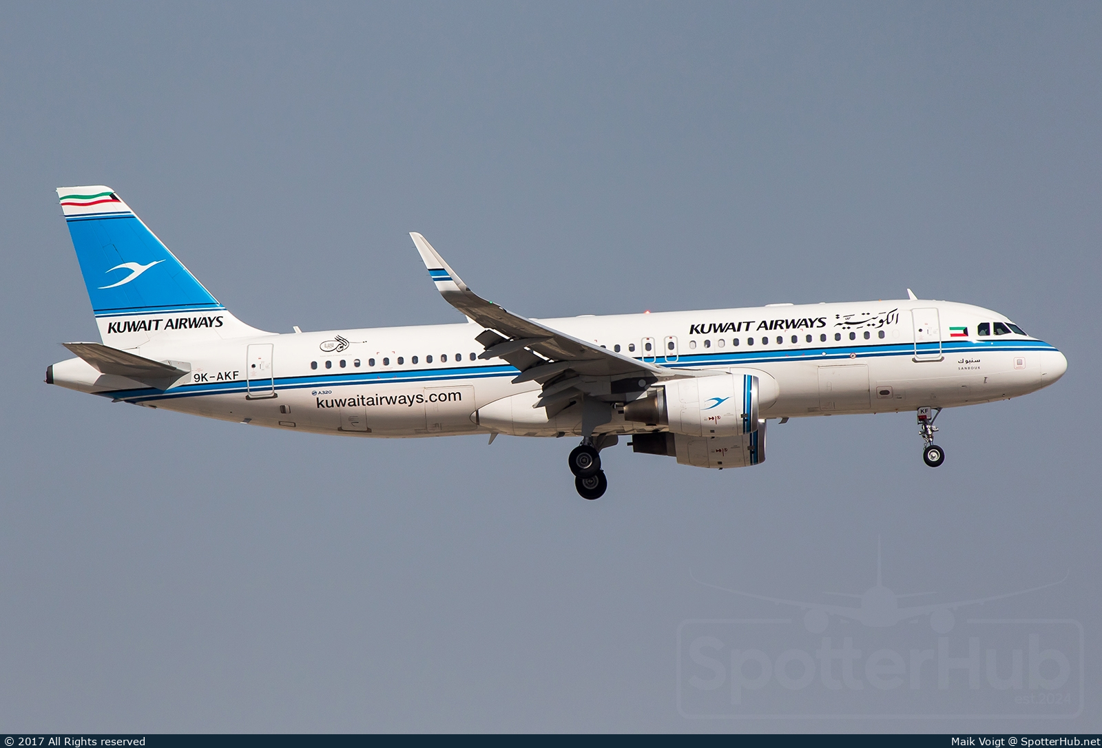 Photo of 9K-AKF - Airbus A320-214 operated by Kuwait Airways