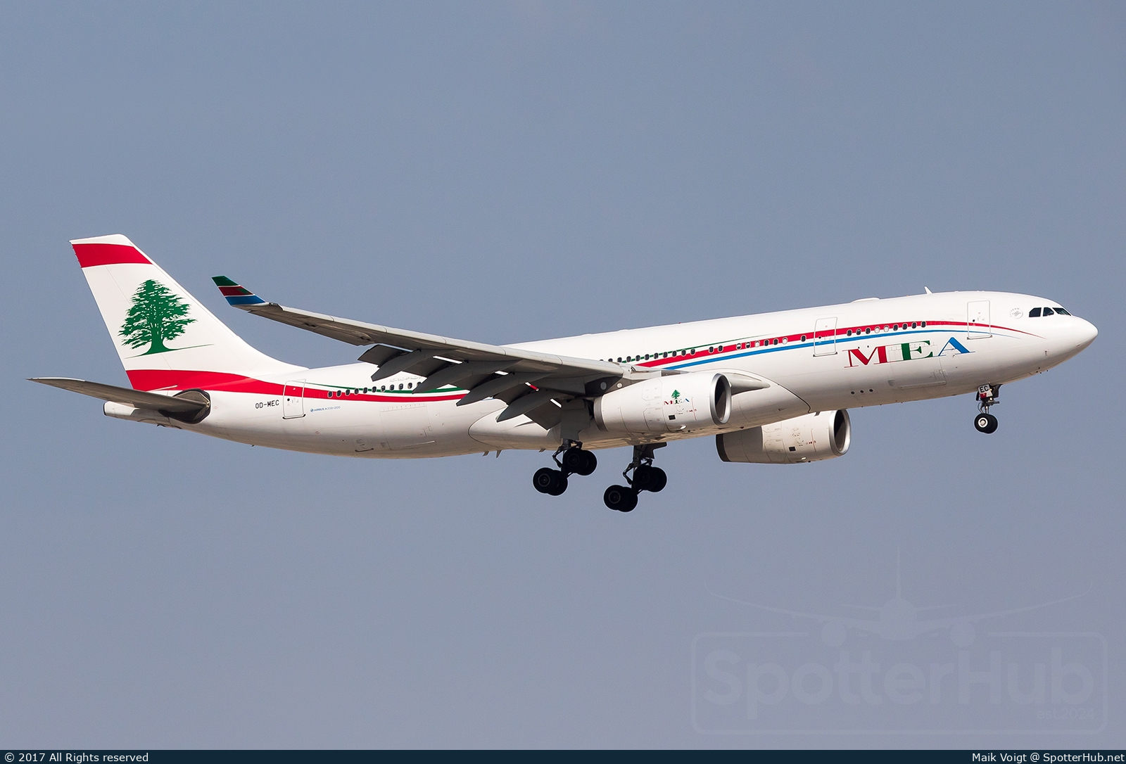 Photo of OD-MEC - Airbus A330-243 operated by MEA Middle East Airlines