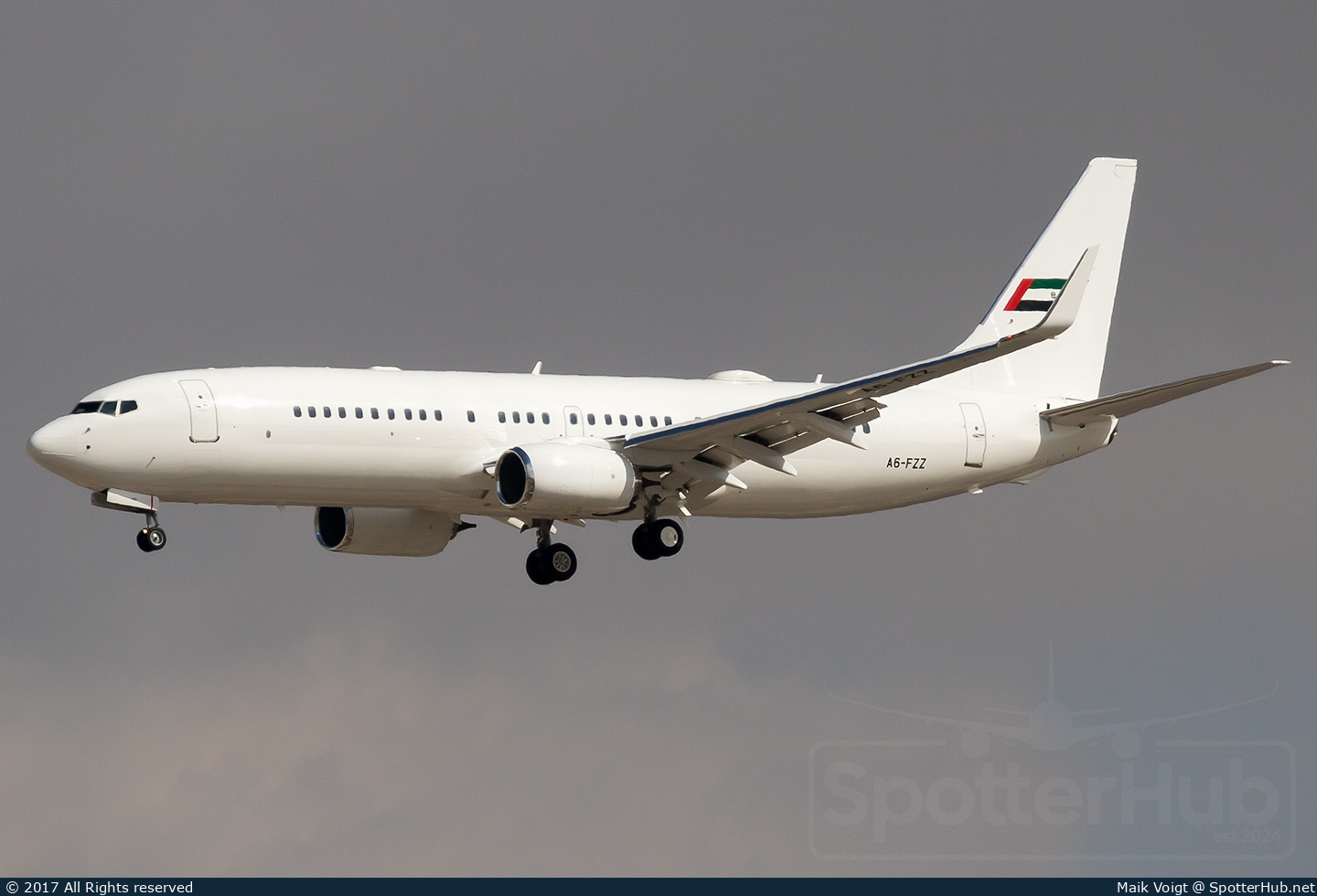 Photo of A6-FZZ - Boeing 737-8KN operated by Dubai Royal Air Wing