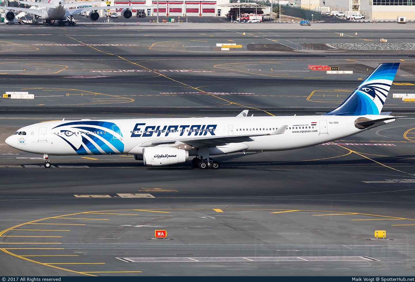Photo of SU-GDU - Airbus A330-343 operated by Egyptair