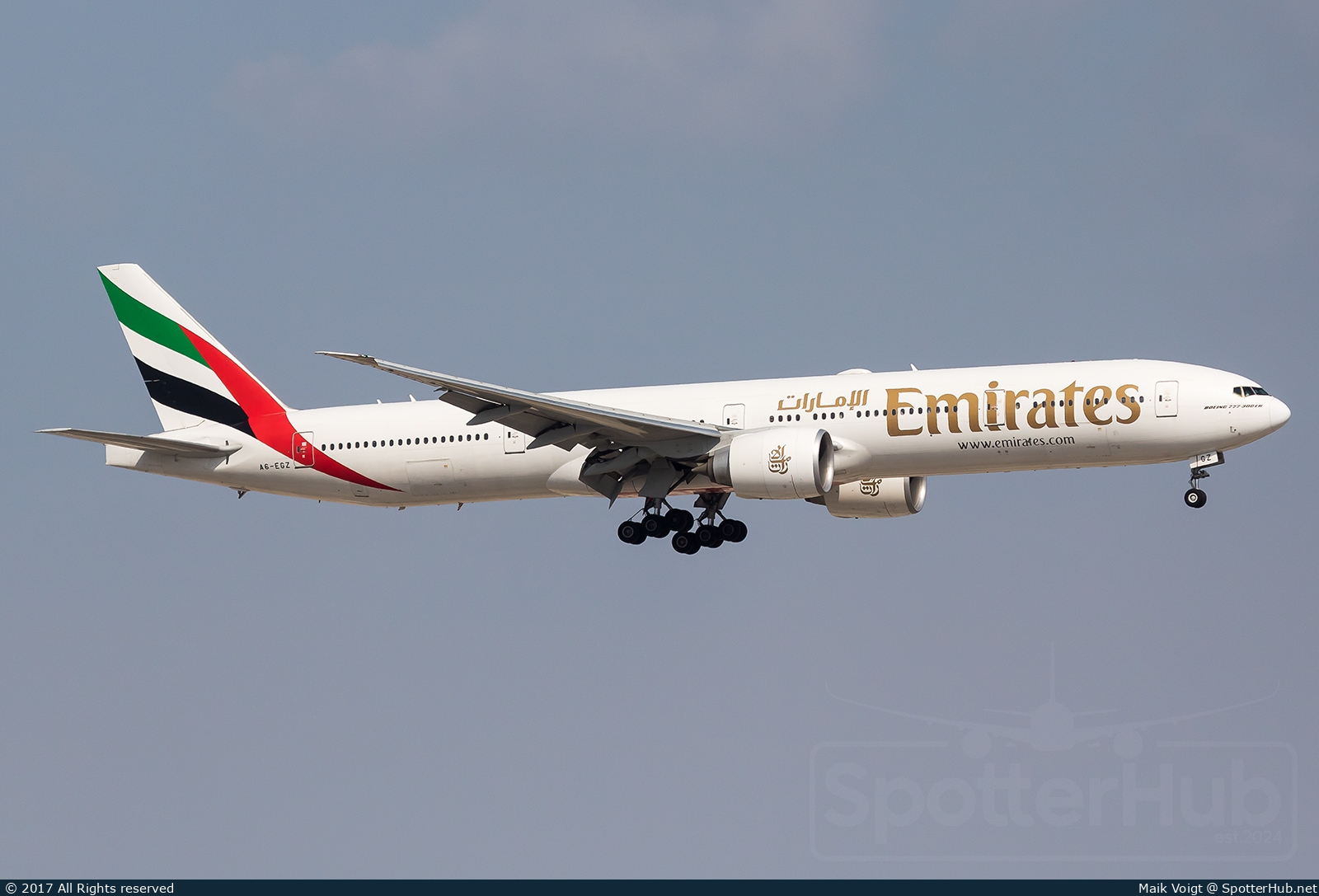 Photo of A6-EGZ - Boeing 777-31H(ER) operated by Emirates