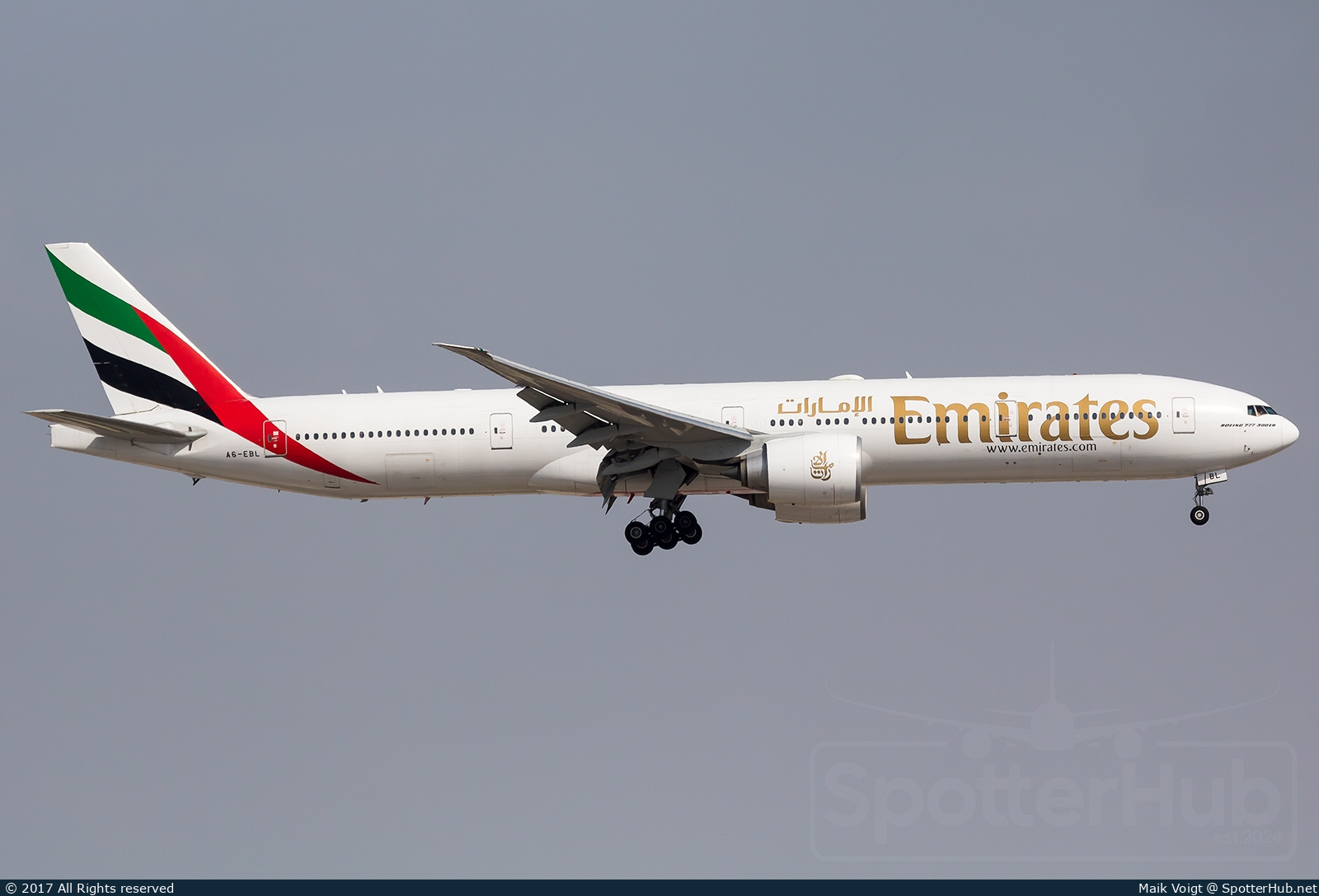 Photo of A6-EBL - Boeing 777-31H(ER) operated by Emirates