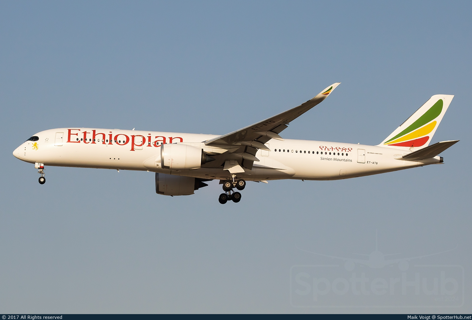 Photo of ET-ATQ - Airbus A350-941 operated by Ethiopian Airlines