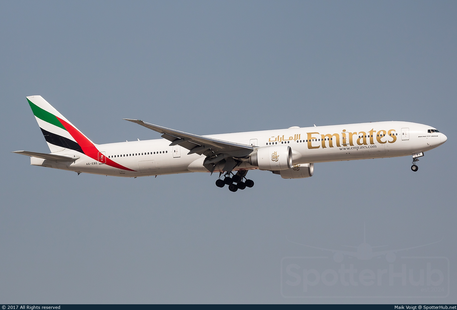 Photo of A6-EBG - Boeing 777-36N(ER) operated by Emirates