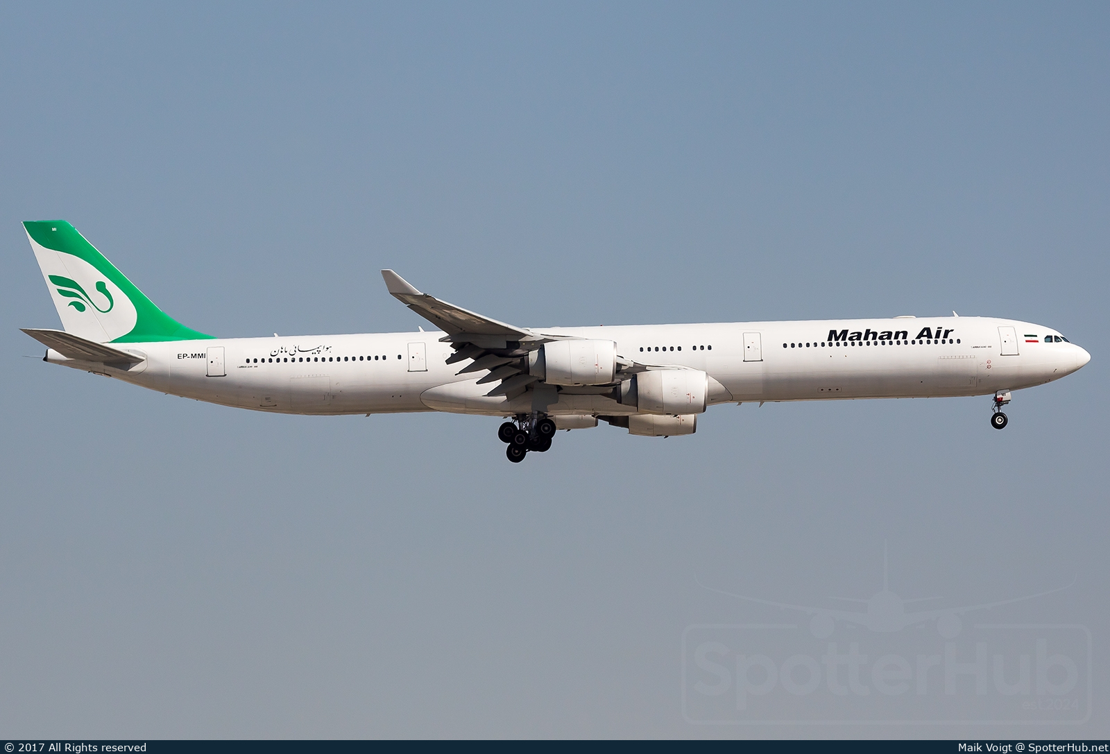 Photo of EP-MMI - Airbus A340-642 operated by Mahan Air