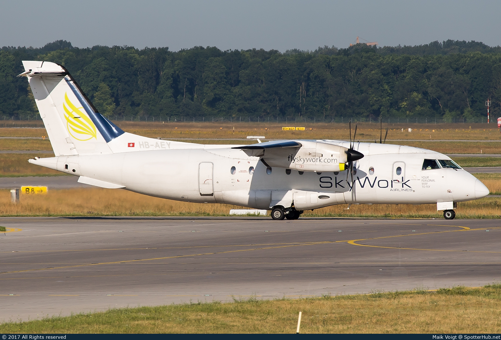 Photo of HB-AEY - Dornier 328-130 operated by SkyWork Airlines