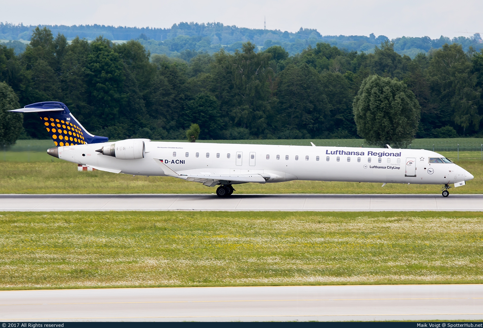 Photo of D-ACNI - Bombardier CRJ-900LR operated by Lufthansa CityLine