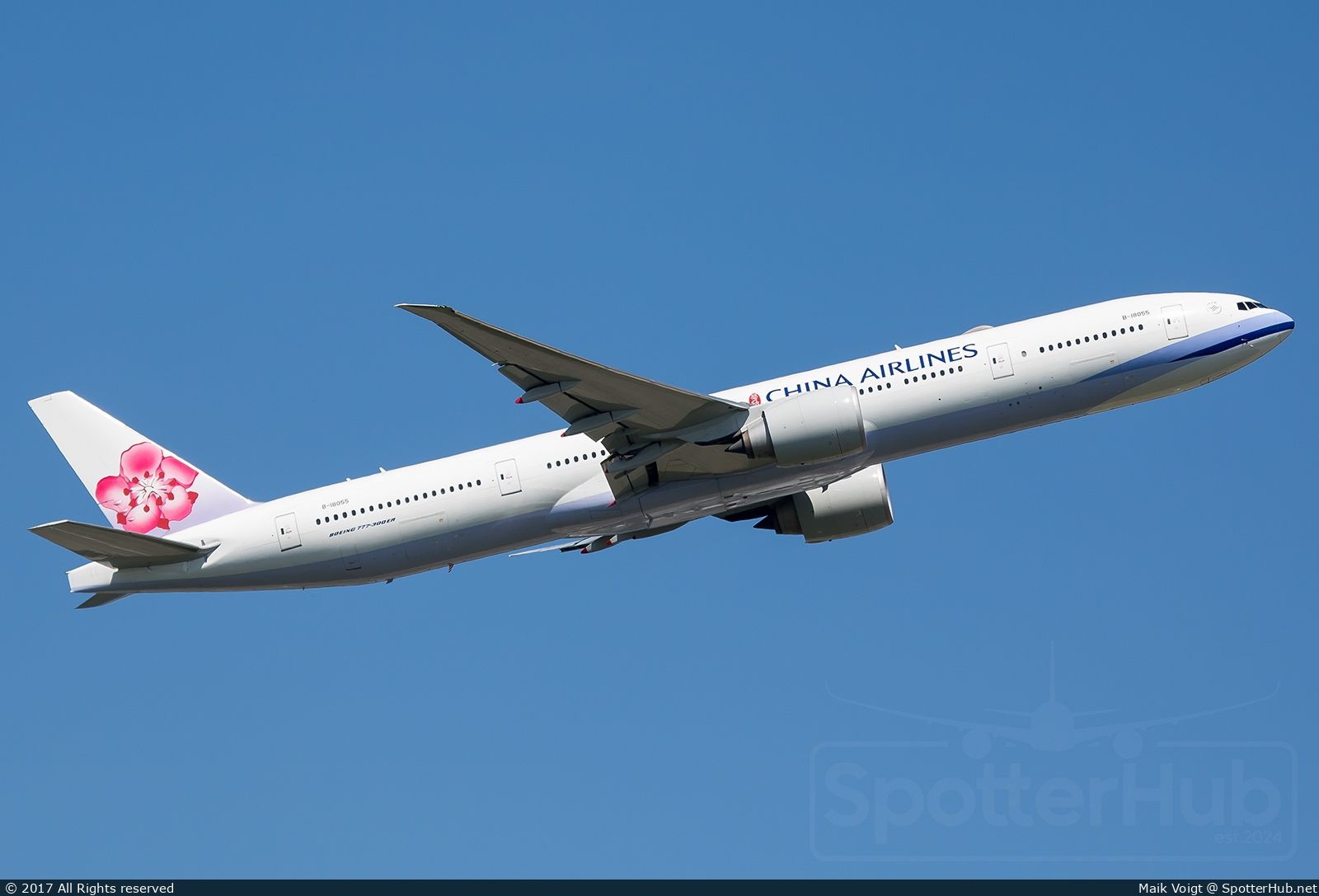 Photo of B-18055 - Boeing 777-36N(ER) operated by China Airlines
