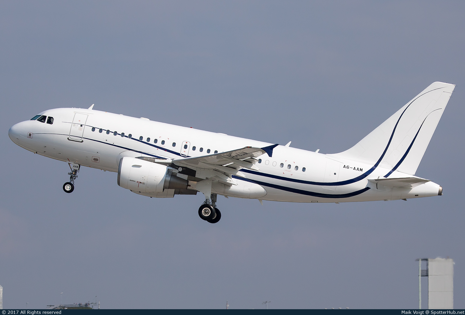 Photo of A6-AAM - Airbus A318-112(CJ) Elite operated by Gama Aviation FZC
