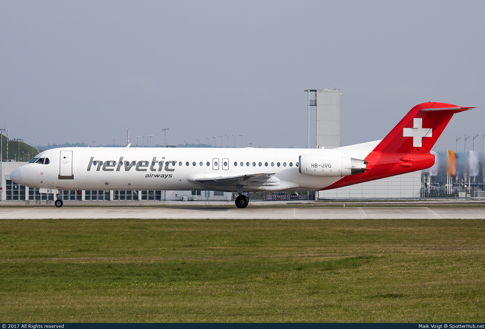Photo of HB-JVG - Fokker 100 operated by Helvetic Airways