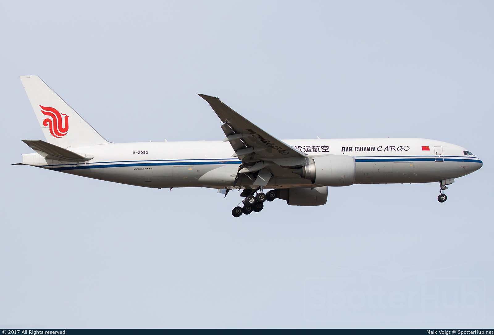 Photo of B-2092 - Boeing 777-FFT operated by Air China Cargo