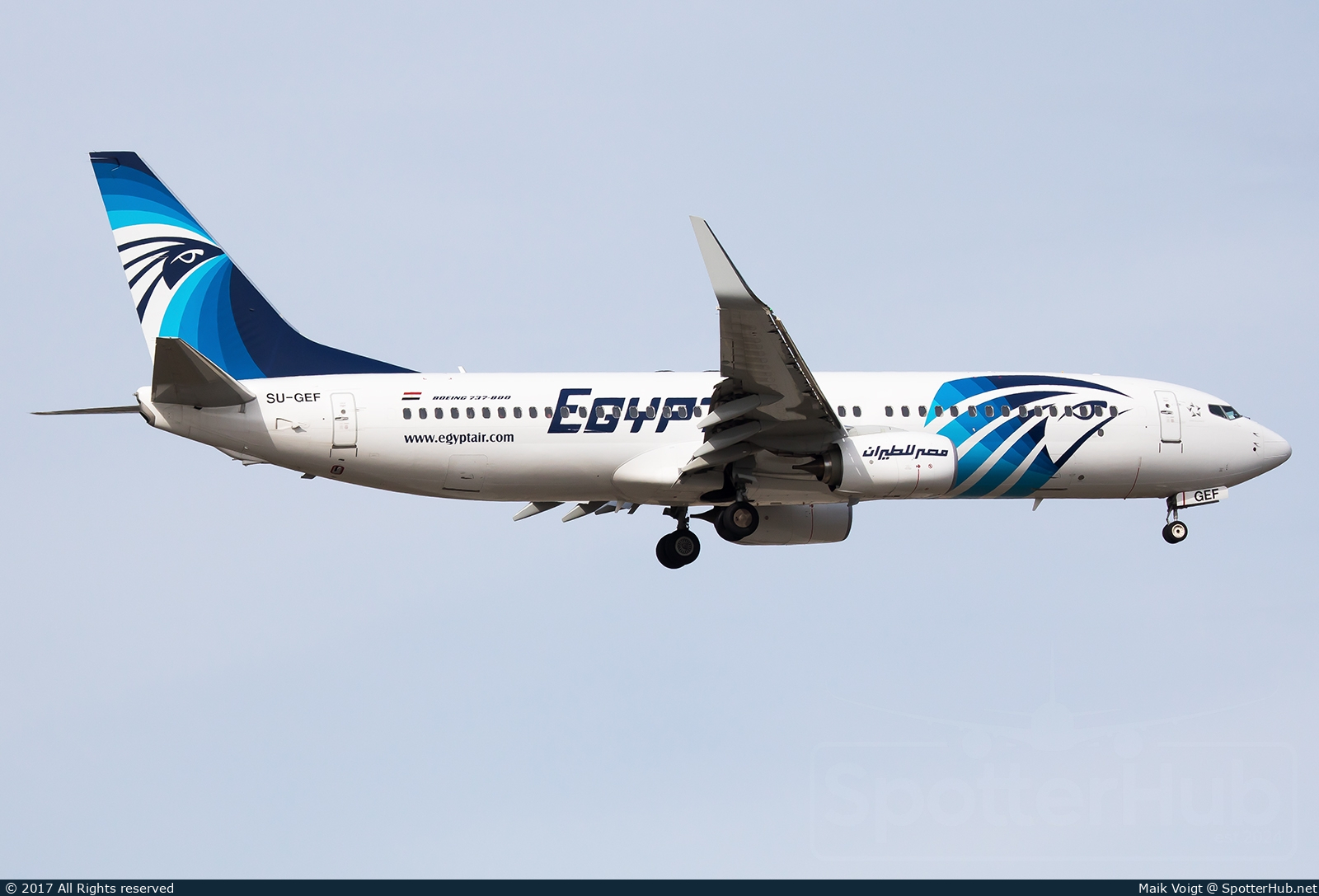 Photo of SU-GEF - Boeing 737-866 operated by Egyptair