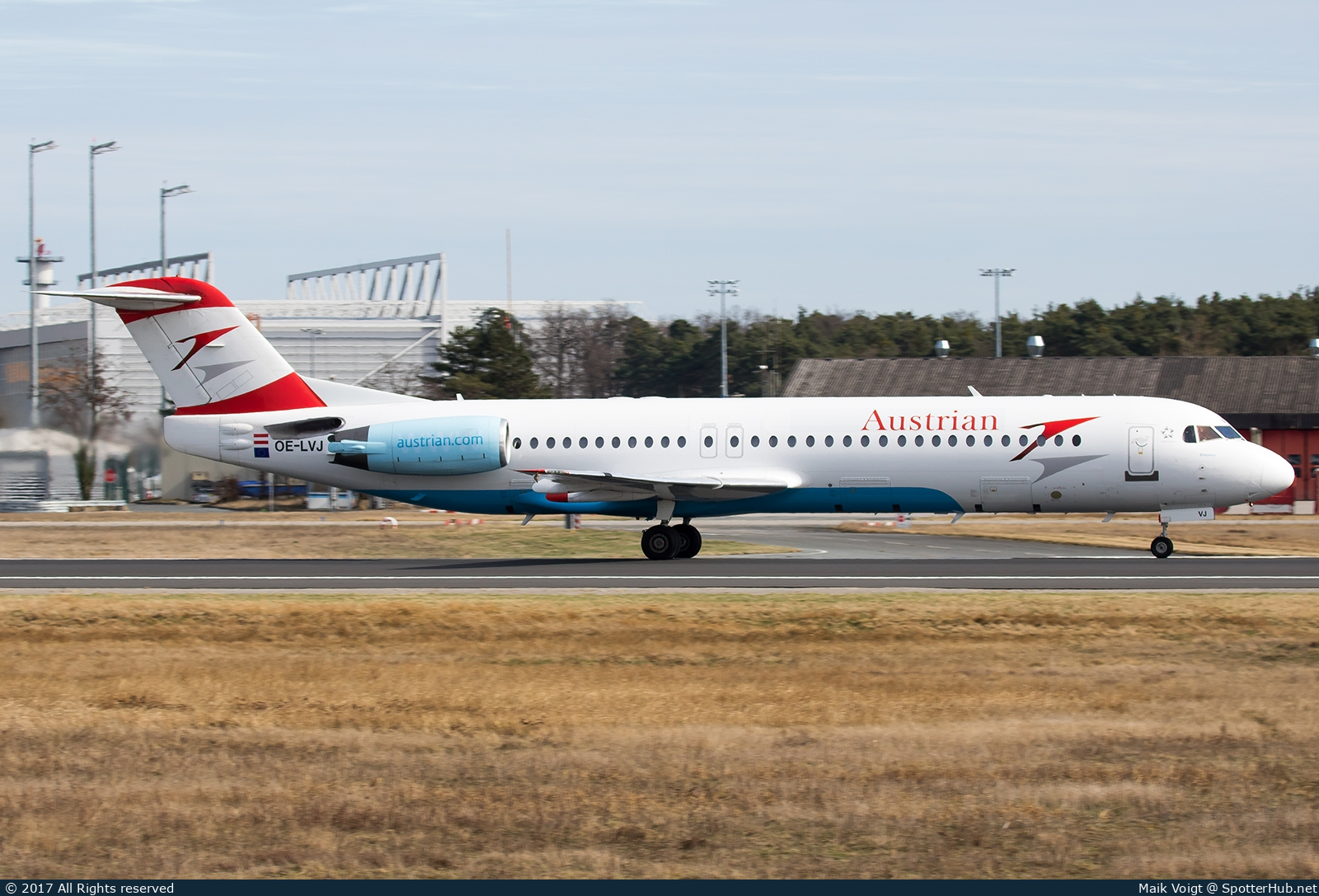 Photo of OE-LVJ - Fokker 100 operated by Austrian Airlines