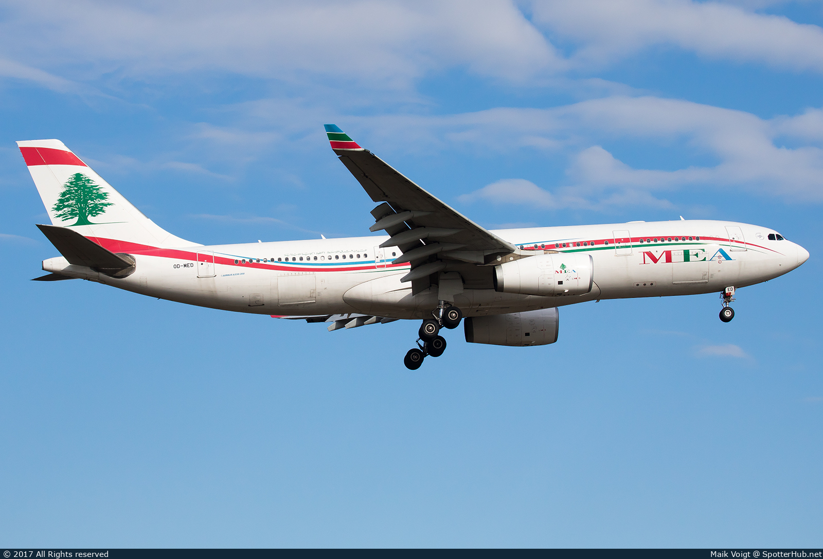 Photo of OD-MED - Airbus A330-243 operated by MEA Middle East Airlines