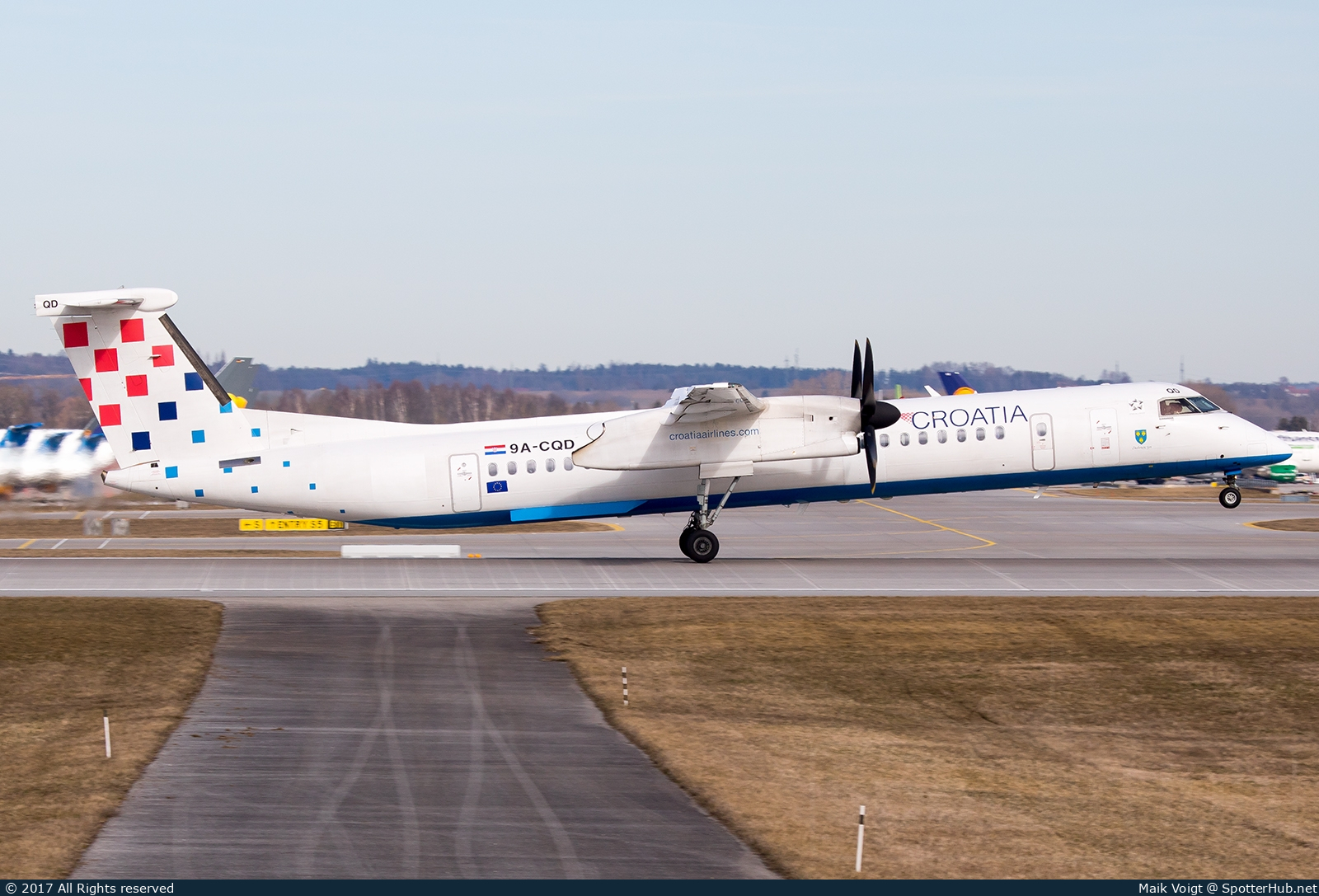 Photo of 9A-CQD - Bombardier DHC-8-402 Dash 8 Q400 operated by Croatia Airlines