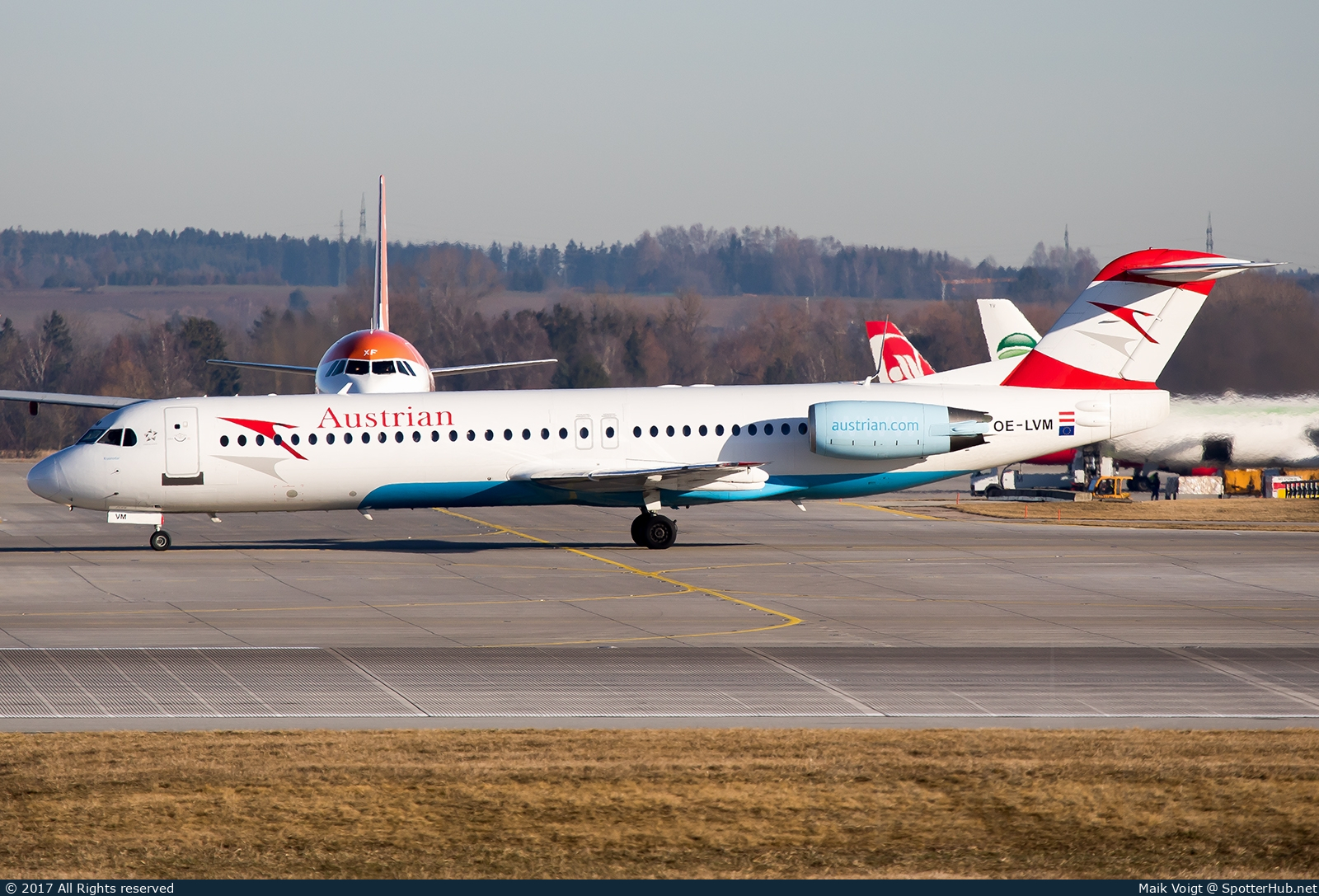 Photo of OE-LVM - Fokker 100 operated by Austrian Airlines