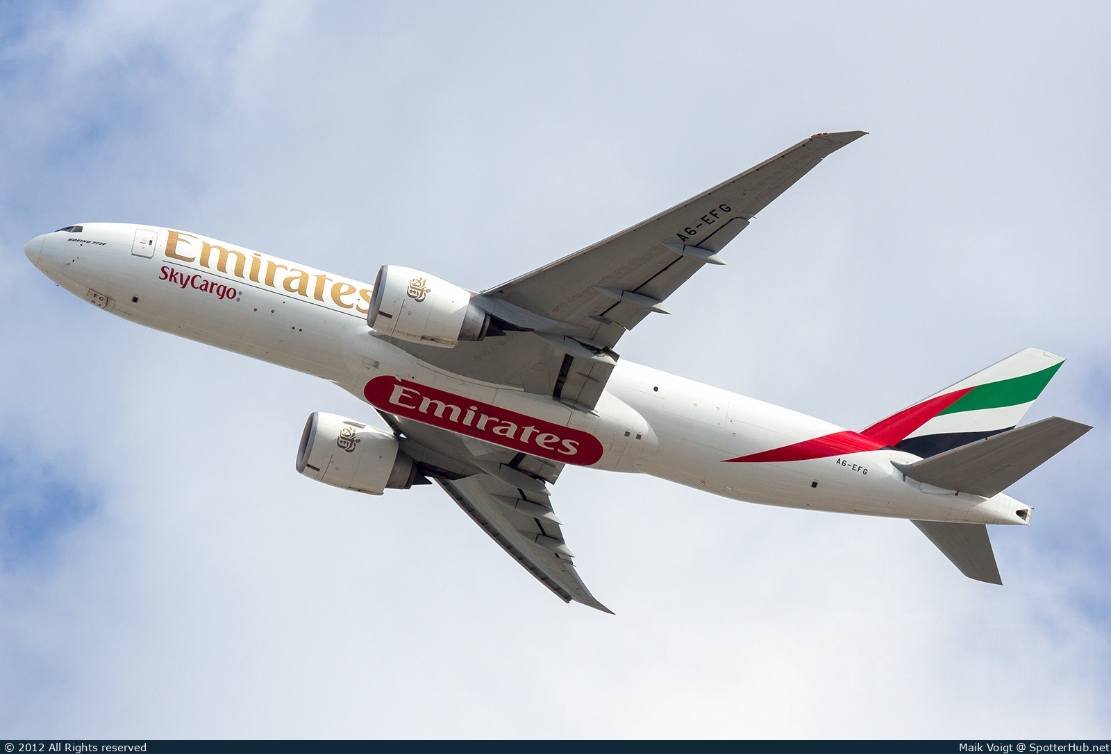 Photo of A6-EFG - Boeing 777-F1H operated by Emirates SkyCargo