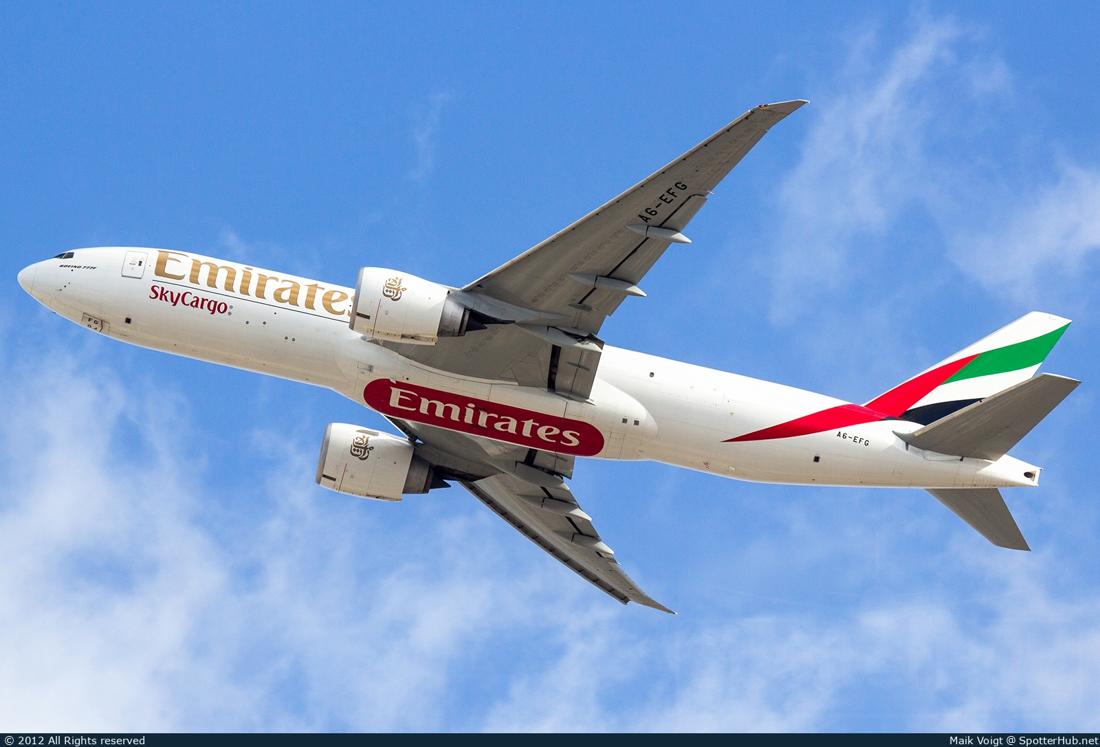 Photo of A6-EFG - Boeing 777-F1H operated by Emirates SkyCargo