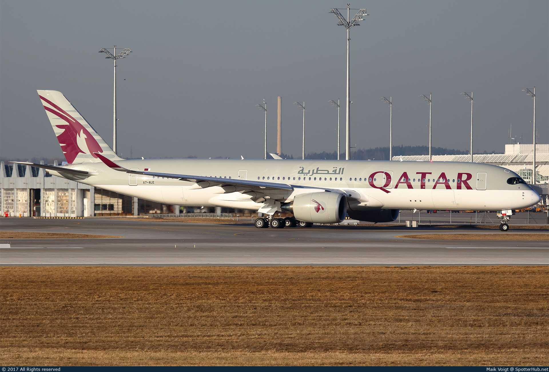 Photo of A7-ALE - Airbus A350-941 operated by Qatar Airways