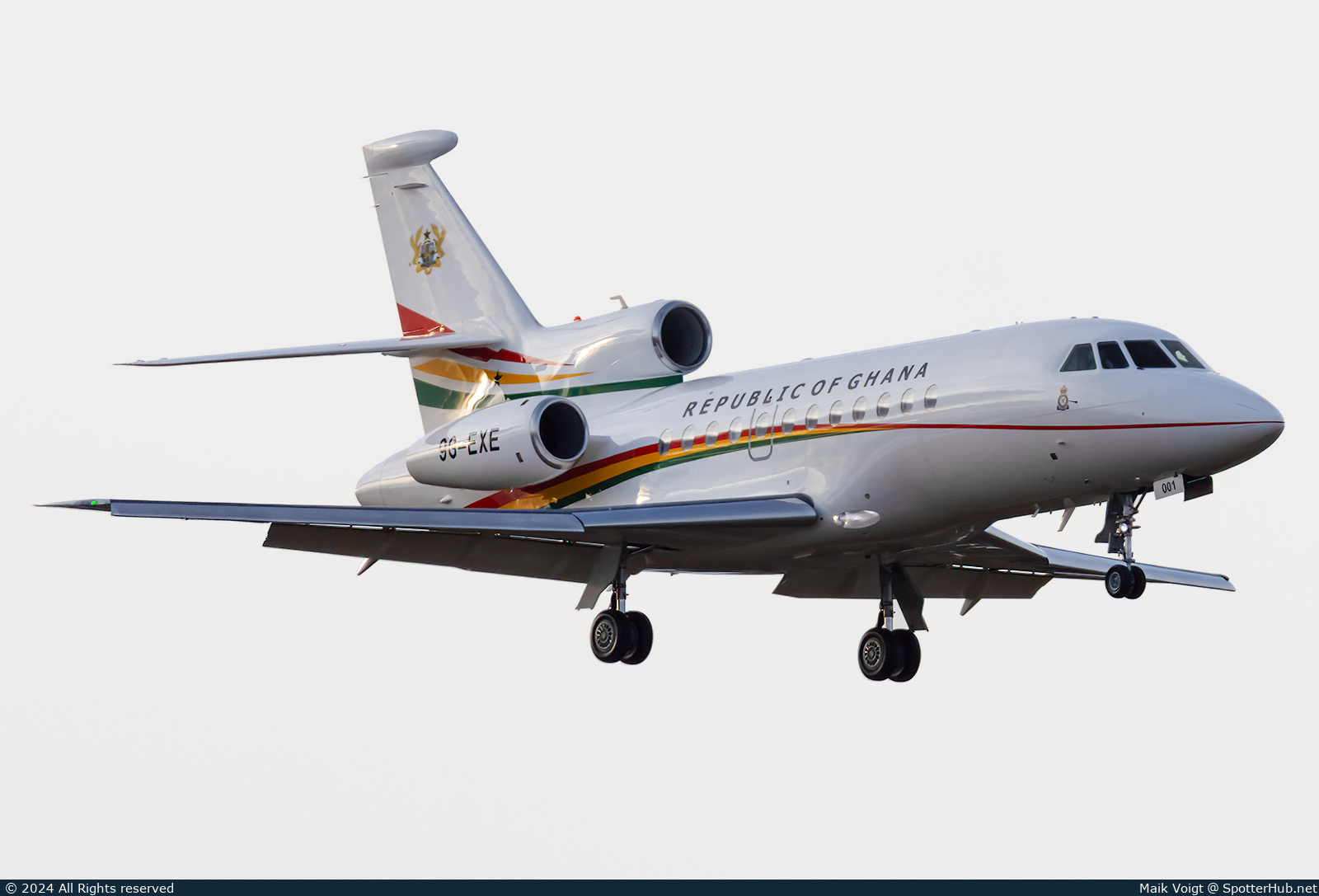 Photo of 9G-EXE - Dassault Falcon 900LX operated by Government of Ghana
